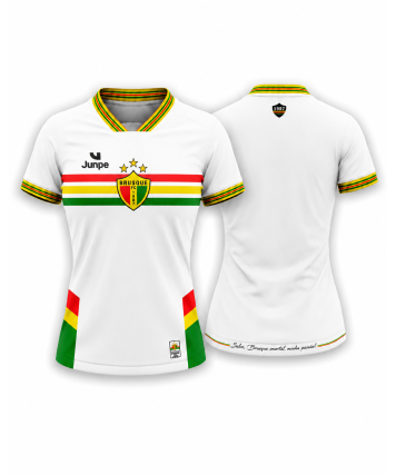 CAMISA DE JOGO BRUSQUE BRANCA BABYLOOK